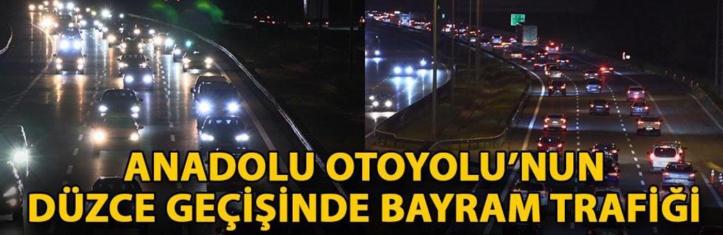 Anadolu Otoyolu’nun Düzce geçişinde bayram trafiği