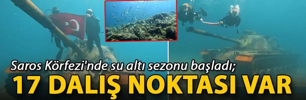 Saros Körfezi'nde su altı sezonu başladı; 17 dalış noktası var