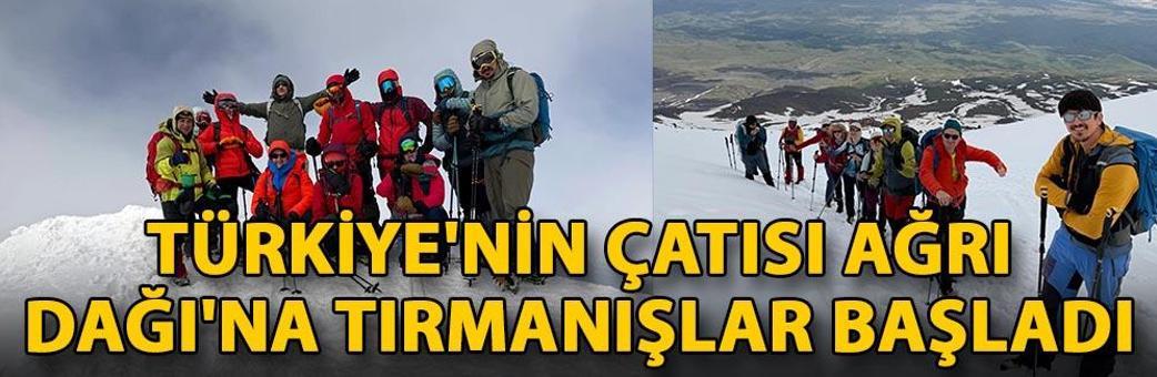Türkiye'nin çatısı Ağrı Dağı'na tırmanışlar başladı