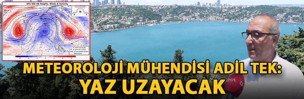 Meteoroloji Mühendisi Adil Tek: Yaz uzayacak