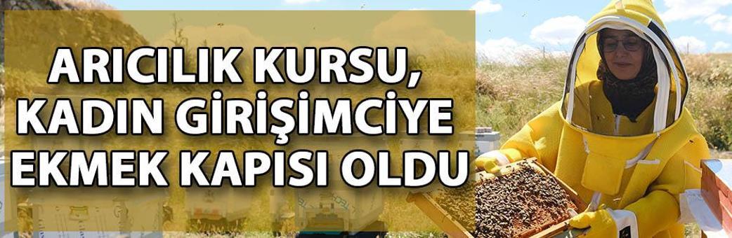 Arıcılık kursu, kadın girişimciye ekmek kapısı oldu