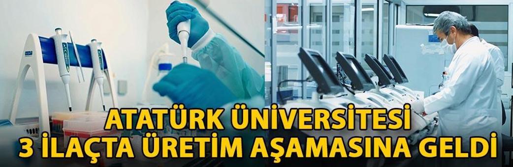 Atatürk Üniversitesi, 3 ilaçta üretim aşamasına geldi