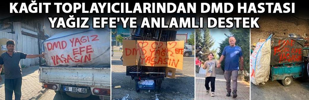 Kağıt toplayıcılarından DMD hastası Yağız Efe'ye anlamlı destek