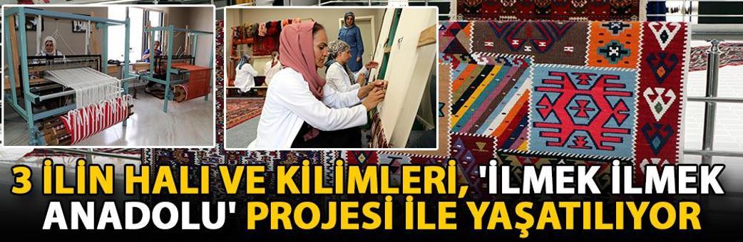 3 ilin halı ve kilimleri, 'İlmek İlmek Anadolu' projesi ile yaşatılıyor