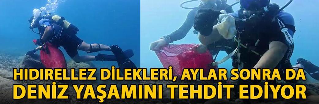 Hıdırellez dilekleri, aylar sonra da deniz yaşamını tehdit ediyor