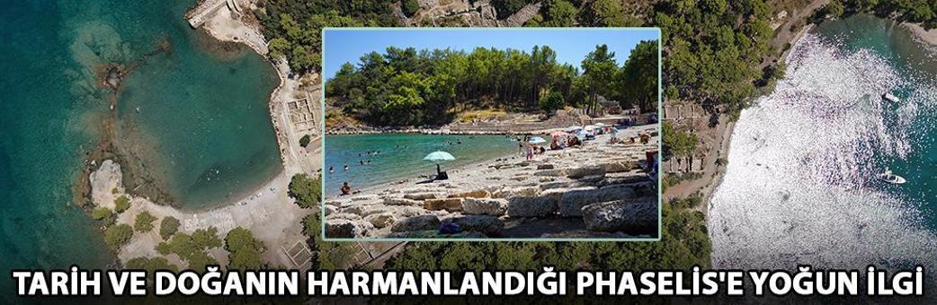 Tarih ve doğanın harmanlandığı Phaselis'e yoğun ilgi