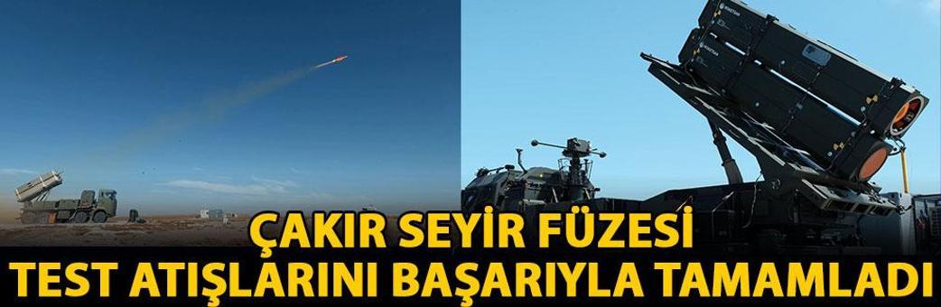 ÇAKIR seyir füzesi, test atışlarını başarıyla tamamladı