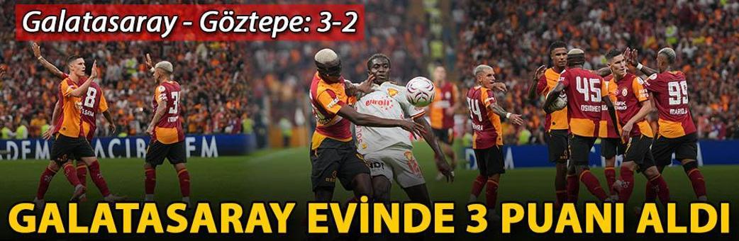 Galatasaray evinde 3 puanı aldı