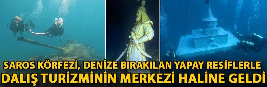 Saros Körfezi, denize bırakılan yapay resiflerle dalış turizminin merkezi haline geldi