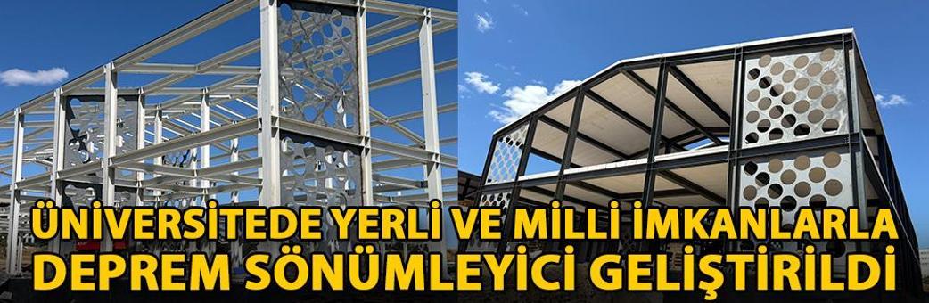 Üniversitede yerli ve milli imkanlarla deprem sönümleyici geliştirildi