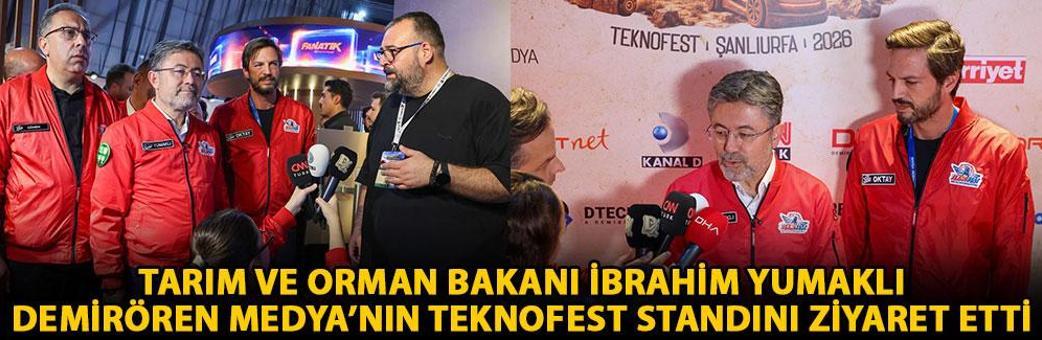 Tarım ve Orman Bakanı İbrahim Yumaklı, Demirören Medya’nın TEKNOFEST standını ziyaret etti