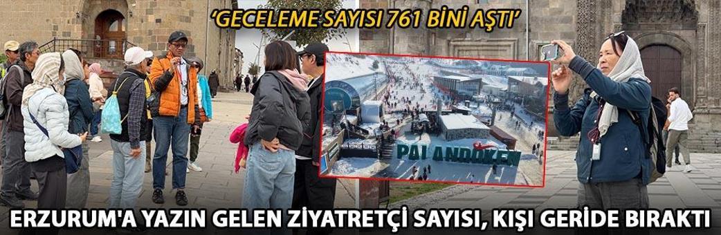 Erzurum'a yazın gelen ziyatretçi sayısı, kışı geride bıraktı