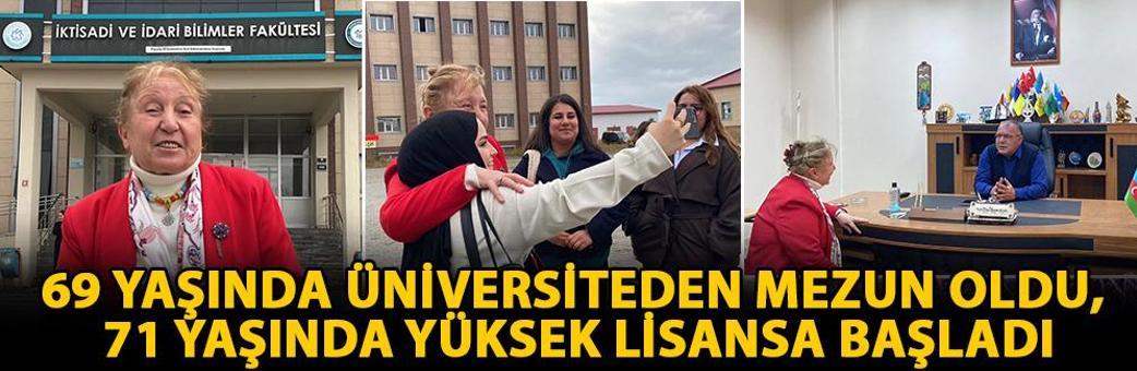 69 yaşında üniversiteden mezun oldu, 71 yaşında yüksek lisansa başladı