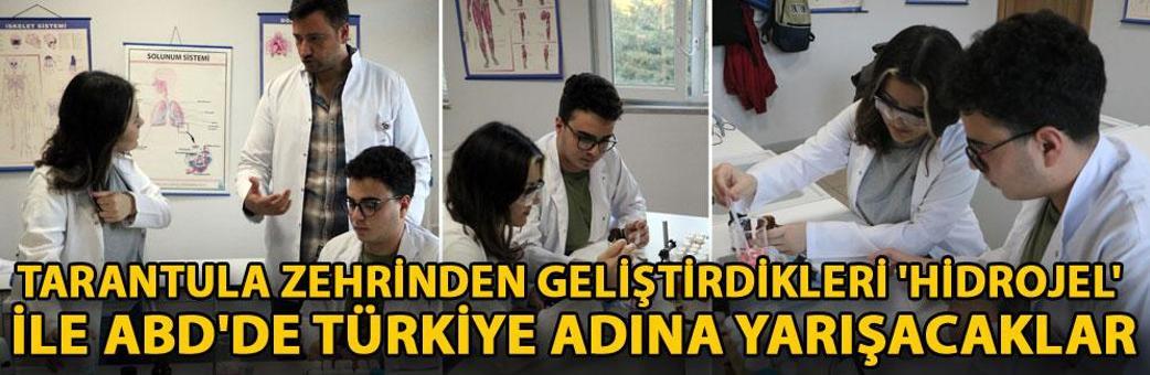 Tarantula zehrinden geliştirdikleri 'hidrojel' ile ABD'de Türkiye adına yarışacaklar