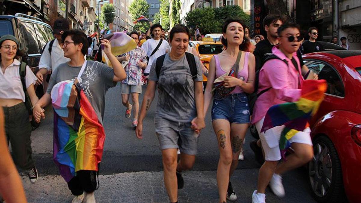 Group of people walking together during a public demonstration