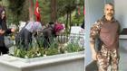 Evlilik yıl dönümünde şehit olan Binbaşı Yetişen, mezarı başında anıldı