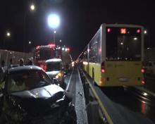 Haliç Köprüsü'nde trafik kazası: 2 yaralı