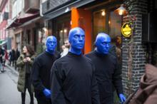 Blue Man Group İstanbul sokaklarında