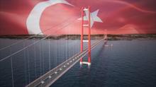 1915 Çanakkale Köprüsü inşaatı ilk kez gökyüzünden görüntülendi