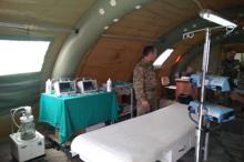 TSK, Cinderes’te seyyar askeri hastane açtı