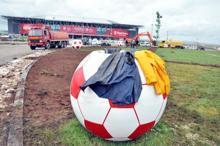 Diyarbakır Stadyumu'nda Türkiye Kupası hazırlığı tamamlanıyor