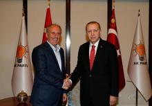 Cumhurbaşkanı Erdoğan Muharrem İnce'yi ağırladı