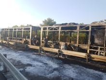 Bayrampaşa'da İETT otobüsü alev alev yandı