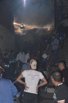 Köy yangınında can pazarı yaşandı