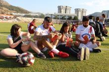 'Şöhretler karması' Tokat protokolüyle gösteri maçı yaptı