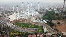 Havadan görüntülerle sona gelinen Çamlıca Camii