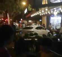 Adana’da inanılmaz kaza! Otomobil son sürat kafeye daldı