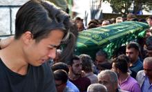 Irmakta boğulan öğretmen, son yolculuğuna uğurlandı