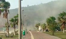 Antalya'da korku dolu anlar! Karavanıyla birlikte havalandı