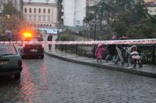 Tarihi köprü yakınındaki köprüde yol çöktü