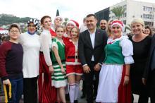 Alanya'da Noel pazarı kuruldu