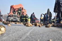 Konya'da, sisli yolda zincirleme kaza: 1 ölü, 5 yaralı