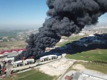 Hadımköy'de fabrika yangını
