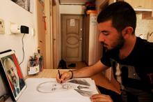 Kedi ve köpek maması getirene portre çizim bedava