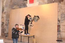 Arnavut sanatçı, 250 bin vidayla Atatürk portesi yapıyor