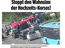 Türk düğün konvoyu, Almanya'da gündem oldu