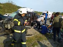 Zonguldak'ta feci kaza: 1 ölü, 4 yaralı