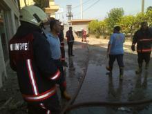 Mersin'de strafor fabrikasında yangın