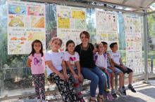 Otobüs beklerken durakta matematik öğrenilecek