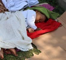 Van otogarı mülteci kampı gibi