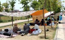 Van otogarı mülteci kampı gibi