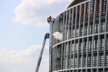 Kavacık'ta özel üniversite binasında yangın