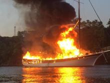 Göcek'te gezi teknesinde yangın: Fransız turist öldü, 4'ü yaralı 14 kişi kurtarıldı