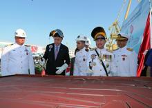 Erdoğan, TCG Kınalıada'nın hizmete giriş töreninde konuştu