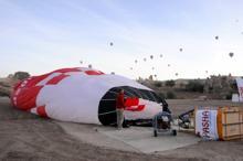 Türkiye'nin ilk yerli sıcak hava balonu, Kapadokya semalarında