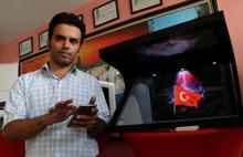 Van'da 3 boyutlu hologram cihazı üretti, ihraç etmek istiyor